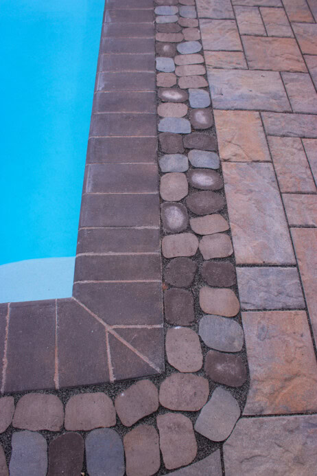 Pool Deck in Pottstown, PA using Techo-Bloc Antika pavers.